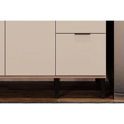 Cozinha Completa Alpha 4 Peças (2aéreos+1balcão+1torrequente) C4p195 Freijo-off White - Carraro