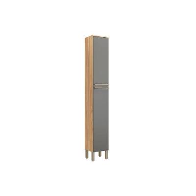 Módulo Cozinha Ronipa Nápoli Prime Paneleiro C- 2 Portas 34x222cm Amendoa-grafite-ronipa