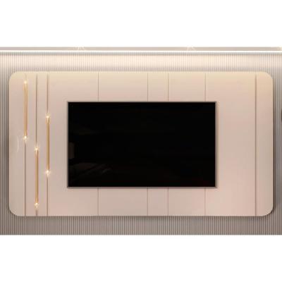 Painel Home Para Tv Até 75 Polegadas Celine 100% Mdf Com Led 241x132cm Off White - Dj Móveis