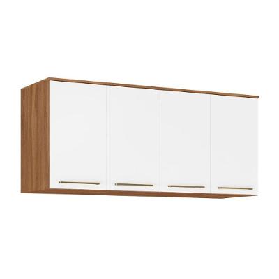 Armário Ponte Modulado Aéreo Casal 71190k Irlanda C- 4 Portas Amendola-branco - Demóbile