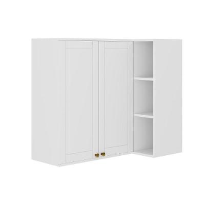 Armário Aéreo Para Cozinha Bella 2604 Canto Reto Com 2 Portas 94cm Branco - Carraro