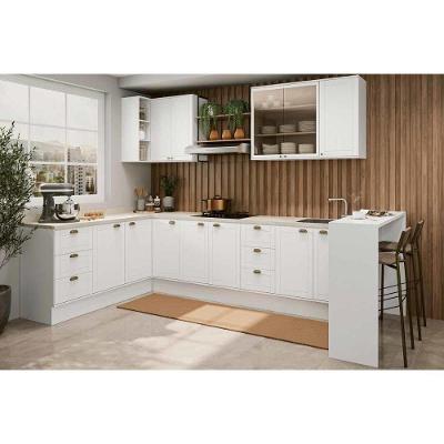 Cozinha Completa Bella 9 Peças (2aéreos+4balcões+1ilha+2complementos)c9p48 Branco - Carraro