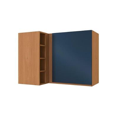 Módulos De Cozinha Kappesberg Ciela Armário Canto Reto Ciela R647 C- 1 Porta 98cm Canela-azul-kappesberg