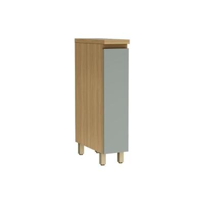 Módulo Cozinha Nesher Rainha Balcão C- Tampo Porta Tempero C- 1 Porta 20cm Nature-verde - Nesher