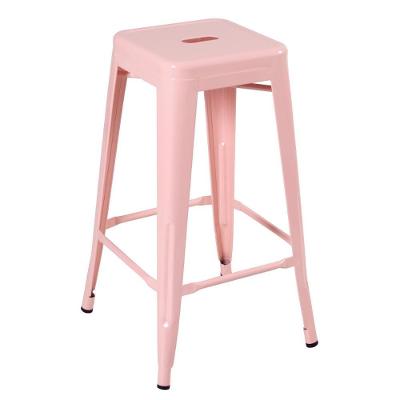 Banqueta Alta 76 Cm Rosa Antigo