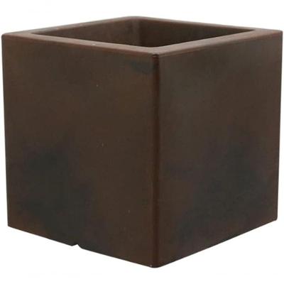 Vaso Cubo Fosco 60x60cm Antique Rusty