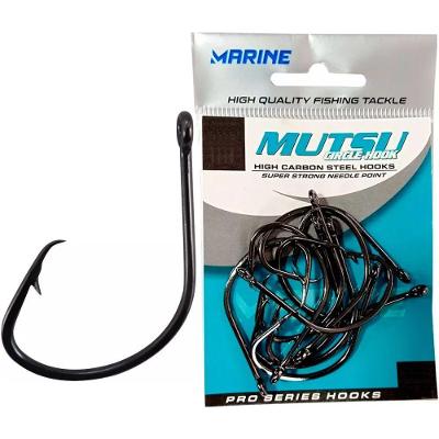 Anzol Marine Sports Mutsu Circle Hook Black Nickel 1-0 30 Unidades