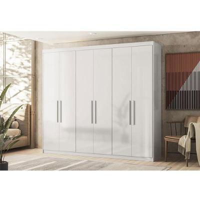 Guarda Roupa Casal Ambiente Venice 62580 Branco Brilho - Demóbile