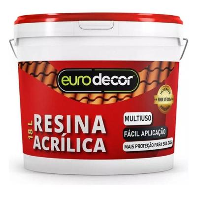 Resina Acrílica Incolor Base Agua Acetinado E Brilhante 18 Kg