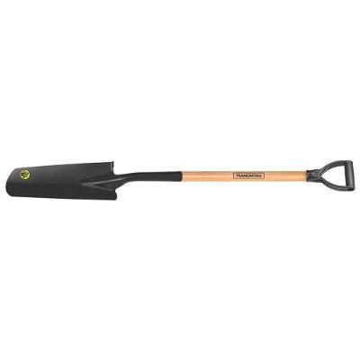 Pá Jardineira 444-00 Em Aço Com Cabo De Madeira 71 Cm Com Empunhadura Plástica Reta Ergonômica - Tramontina