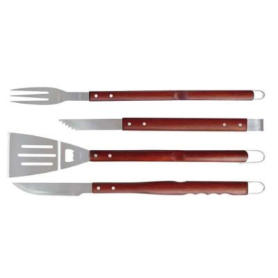 Conjunto Para Churrasco Com Cabos Compridos 4 Peças - Mor