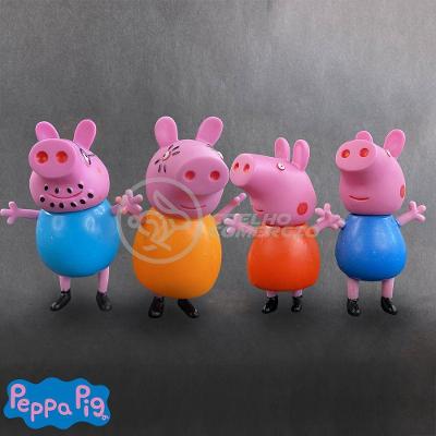 Kit 4 Bonecos Familia Peppa Pig