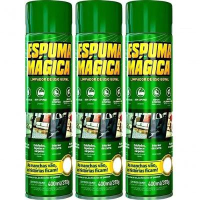 Kit Com 3 Espuma Magica Aerossol 400ml - Proauto Premium