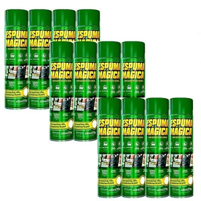 Kit Com 12 Espuma Aerossol 400ml - Proauto Premium