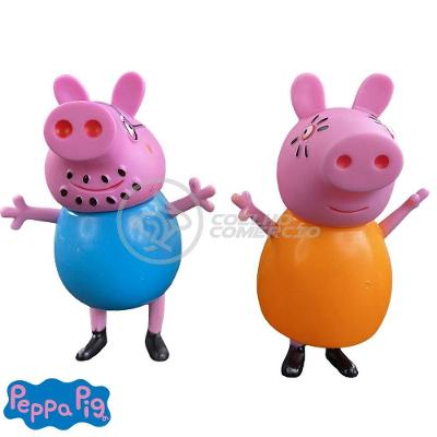 Kit 4 Bonecos Familia Peppa Pig