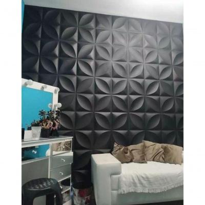 Kit 25 Placas 3d De Parede Revestimento Em Pvc Moderno Auto Relevo