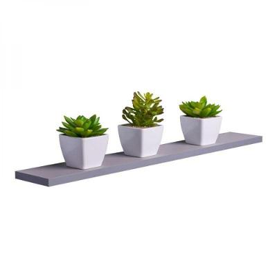 Prateleira 70 X 15cm Cinza Claro Suporte Invisível