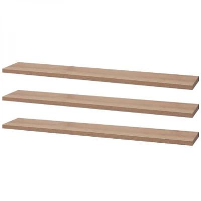 Kit 3 Prateleiras 60 x 10cm Carvalho Suporte Invisível