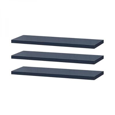 Kit 3 Prateleiras 50 X 10cm Azul Suporte Invisível