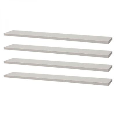 Kit 4 Prateleiras 50 X 20cm Branca Suporte Invisível