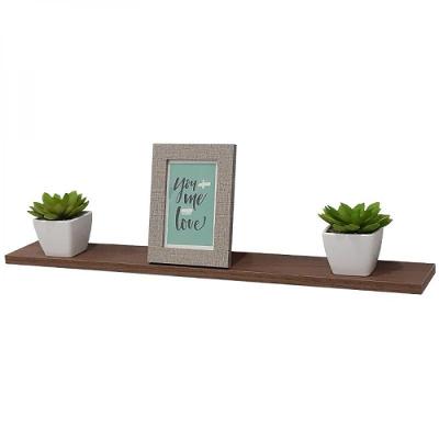Prateleira 60 X 15cm Nogal Suporte Invisível