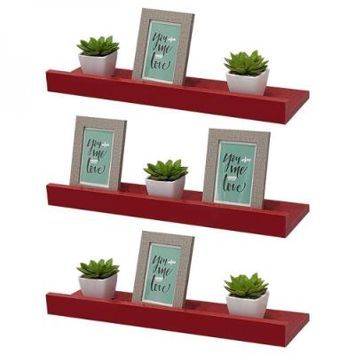 Kit 3 Prateleiras Porta Quadros 80 X 10cm Suporte Invisível