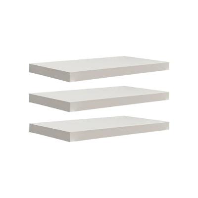 Kit 3 Prateleiras 40 x 15cm Branco Espessura 25mm Invisível