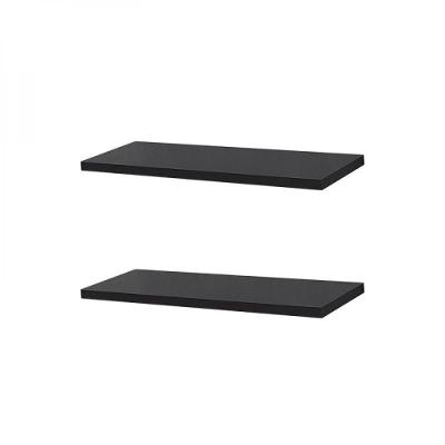 Kit 2 Prateleiras 30 x 10cm Preta Suporte Invisível