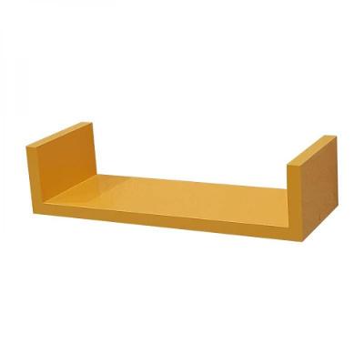 Prateleira U 40 X 20cm Amarela Suporte Invisível