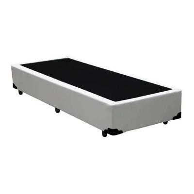 Base Box Blindado Solteiro Homequeen Sintético Branco 40x88x188