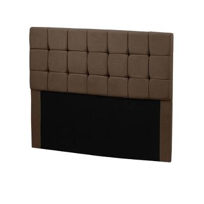Cabeceira Julia King 195cm Suede Marrom Shop Das Cabeceiras Marrom Castor