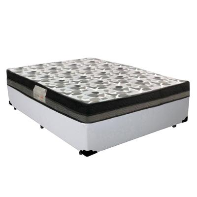 Cama Box Casal Sintético + Colchão Casal Ortobom Iso Dupla Face 60x138x188 Cor:branco