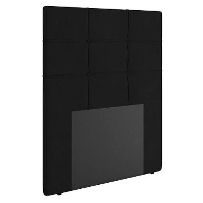 Cabeceira Cama Box Solteiro 90cm D10 Esmeralda Corano Preto