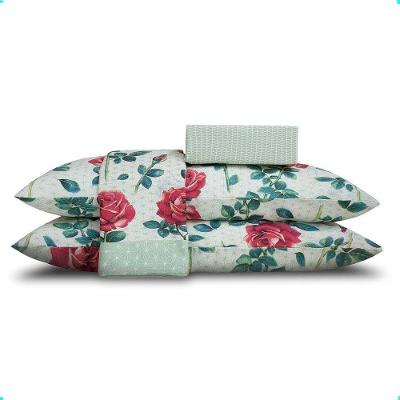 Jogo De Cama Casal Duplo 4 Peças Clara 250x220cm 140f Realce