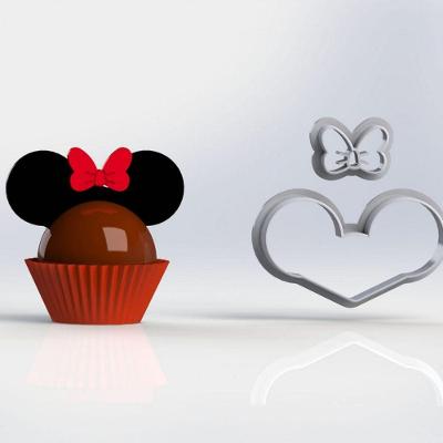 Cortador Docinho Mickey Minnie Tamanho 5Cm
