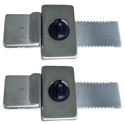 Kit 2 Fechadura De Encaixar Jbm Fc2 Porta De Correr Fechamento Interno 20cm