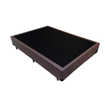 Base Box Viúva Sintético Homequeen Marrom 40x128x188