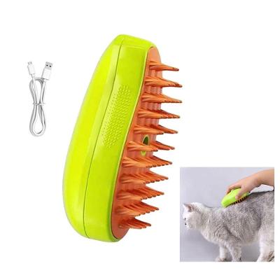 Escova A Vapor Cachorro Gato Cao Pet Eletrica Removedor De Pelo Bateria Recarregavel Limpeza