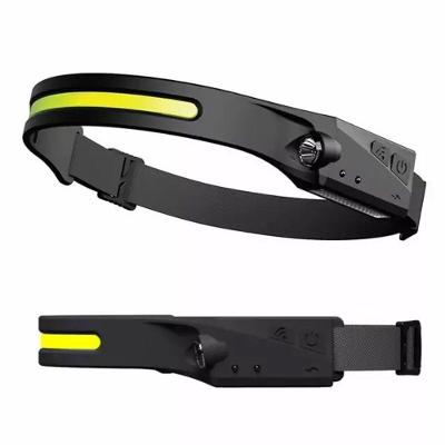 Lanterna Led De Cabeça Sensor De Movimento Preto