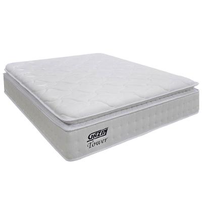 Colchão Casal Molas Ensacadas Gazin Com Pillow Tower New 138x188x35cm Branco Branco