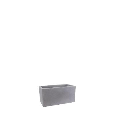 Vaso Jardineira Cubo Fosco 40x20cm Antique Cimento