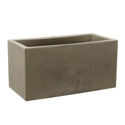Vaso Jardineira Cubo Fosco 40x20cm Antique Camurça