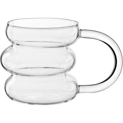 Caneca Xícara Home&co Borossilicato 400ml 9x9x9cm Transparente