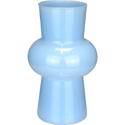 Vaso Decorativo Enfeite Casa Eclipse Home&co Leitoso Vidro 20x12x12cm Branco