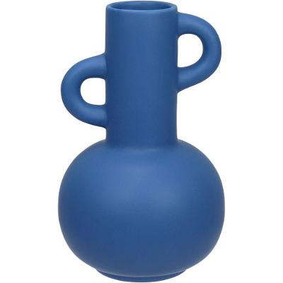 Vaso Decorativo Enfeite Casa Home&co Cerâmica 20x12x12cm Azul