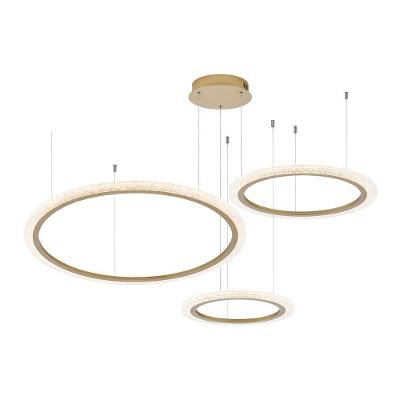 Lustre Pendente Astraled Aspectral Pl-9740 Dourado Led Bivolt Dourado Pl-9740
