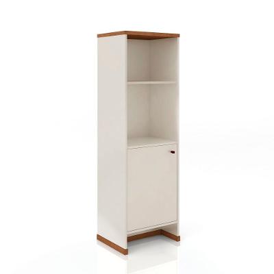 Livreiro Multiuso 2 Prateleiras Mdp 25Mm Off White/Naturale