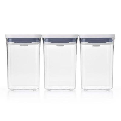 Conjunto De 3 Potes Quadrados Pop 2.0 Oxo
