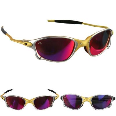 Oculos De Sol Mandrake Lupa Juliet Protecao Uv Metal Case Todo Metal Estiloso Roxo Presente Casual