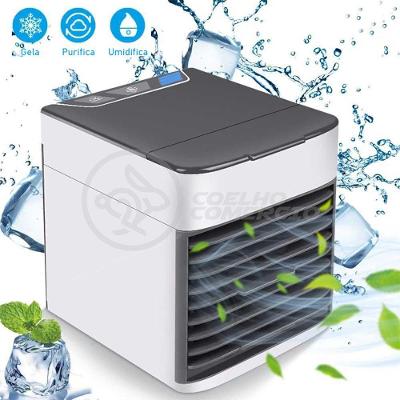 Mini Ar Condicionado Umidificador Portátil Air Cooler 3 Vel